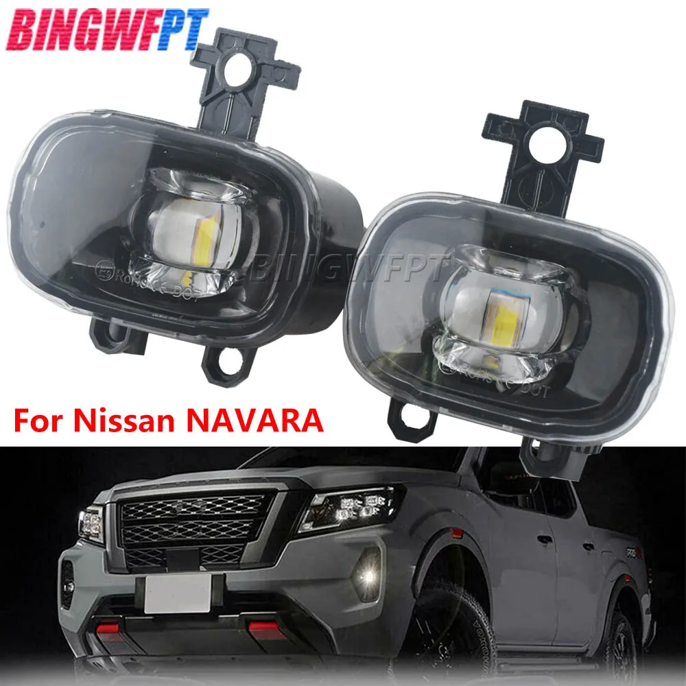 Car Assembly LED Daytime Fog Lamp Fog Light For Nissan NAVARA 2021 Nueva D23 facelift Pro4X NP300 Fog Lights Turn Signal Lights