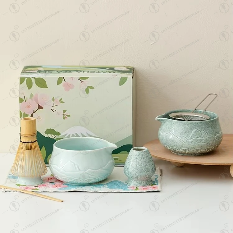 

Premium Matcha Set Traditional Stirred Tea Bowl Authentic Etiquette Grade Tea Preparation Kit