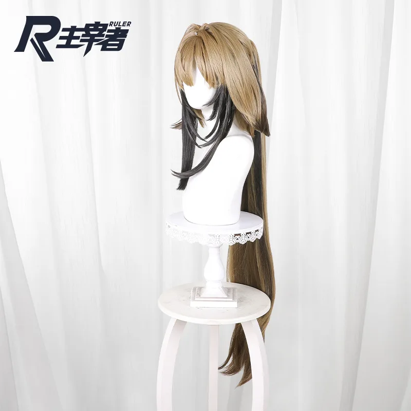 Game Zenless Zone Zero Ye Shunguang Cosplay Wig Tiger Mouth Clip Ponytail Hairpiece For Anime Game Character Roleplay Halloween