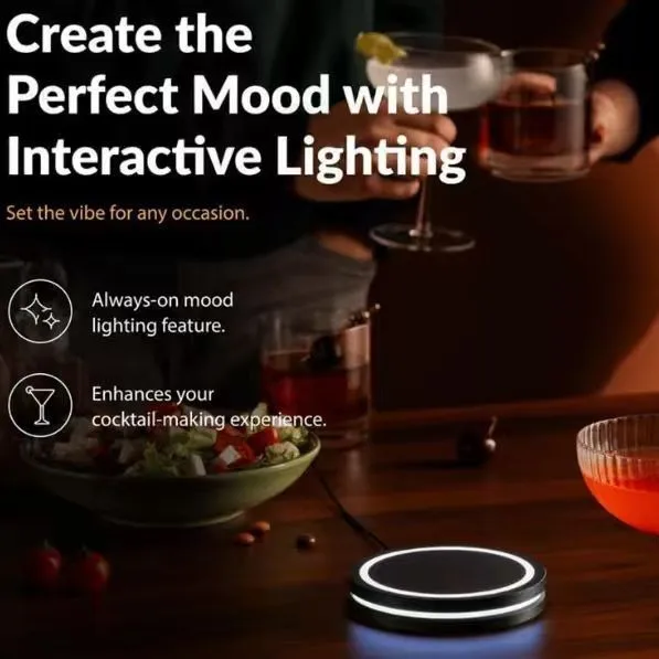 Intelligent Cocktail Maker Machine Cocktails Wine Glass Compact Portable, to Clean, Lighting, Suitable for Multiple