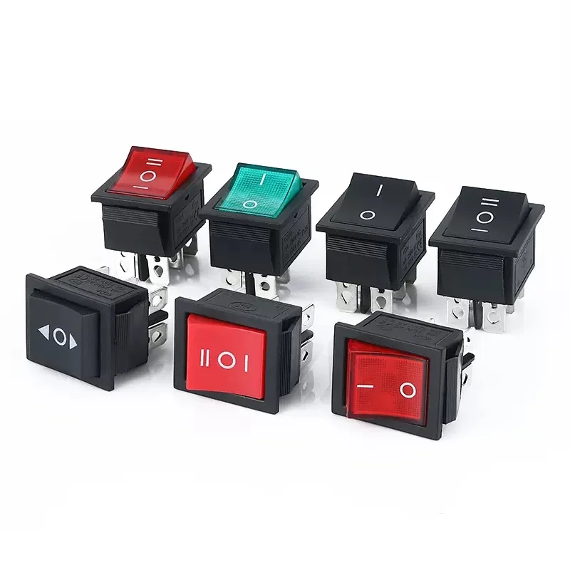 KCD1 2pin 3Pin 4Pin 6Pin tilting shipshape Snap-in ON/OFF Rocker Switch