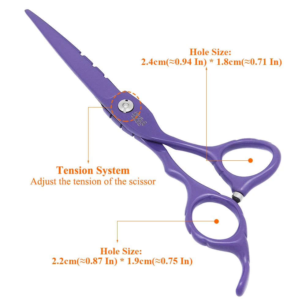 5.5/6.0" Barbers Hair Cutting Scissors Thinning Shears Hairdressing Haircut Scissors Professional Beauty Styling Tijeras A0064A 2