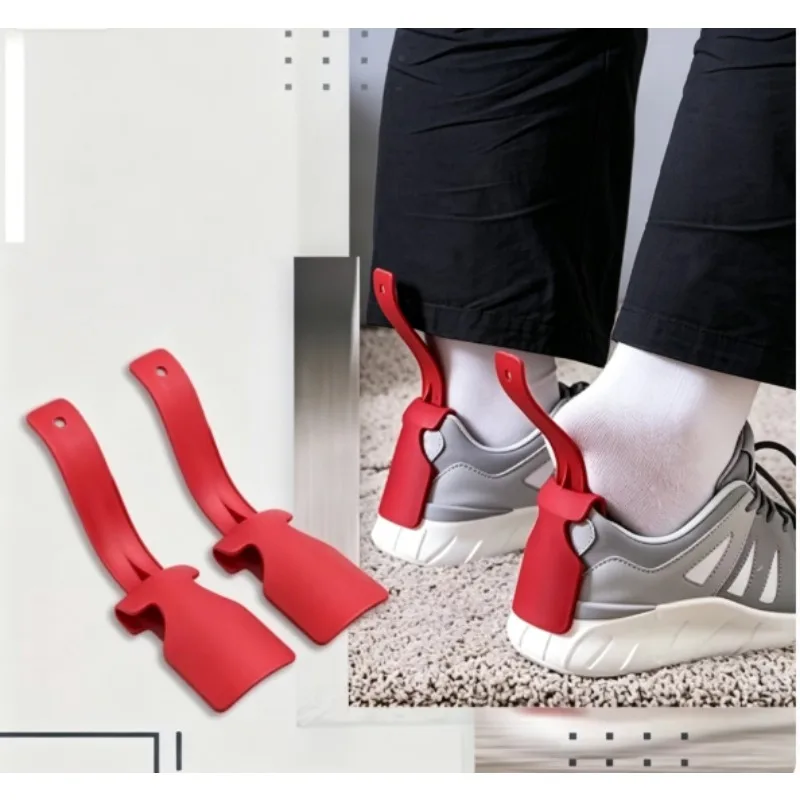 2PCS Lazy Shoe Helper, Plastic Shoe Wearing Aid, No Need to Bend Over, Fits All Shoes, Perfect for Elderly & Pregnant Women