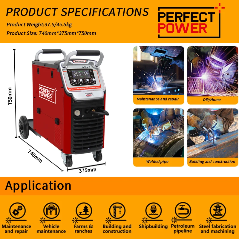 MIG Welding Machine 250A Soldadoras Other Arc Welders Stick Welder Handheld Welding Machine MIG Welders 2024