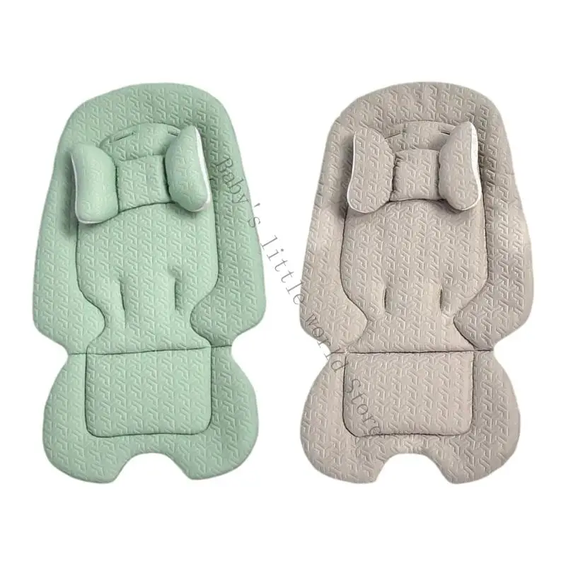 

Removable Headrest Pushchair Pad User Friendly Cotton Fabric Double Sided Design for Infant Pushchairs and Carts B2EB