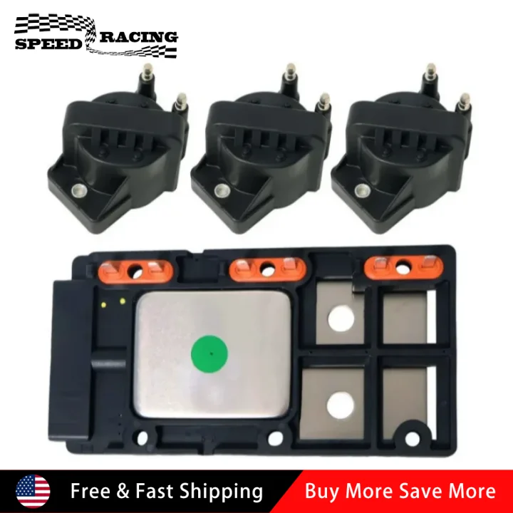 

D1940A D1977A Металлический и пластиковый модуль управления зажиганием с 3 катушками зажигания для Buick Chevy Oldsmobile Pontiac 3.8L 1990-2009 годов