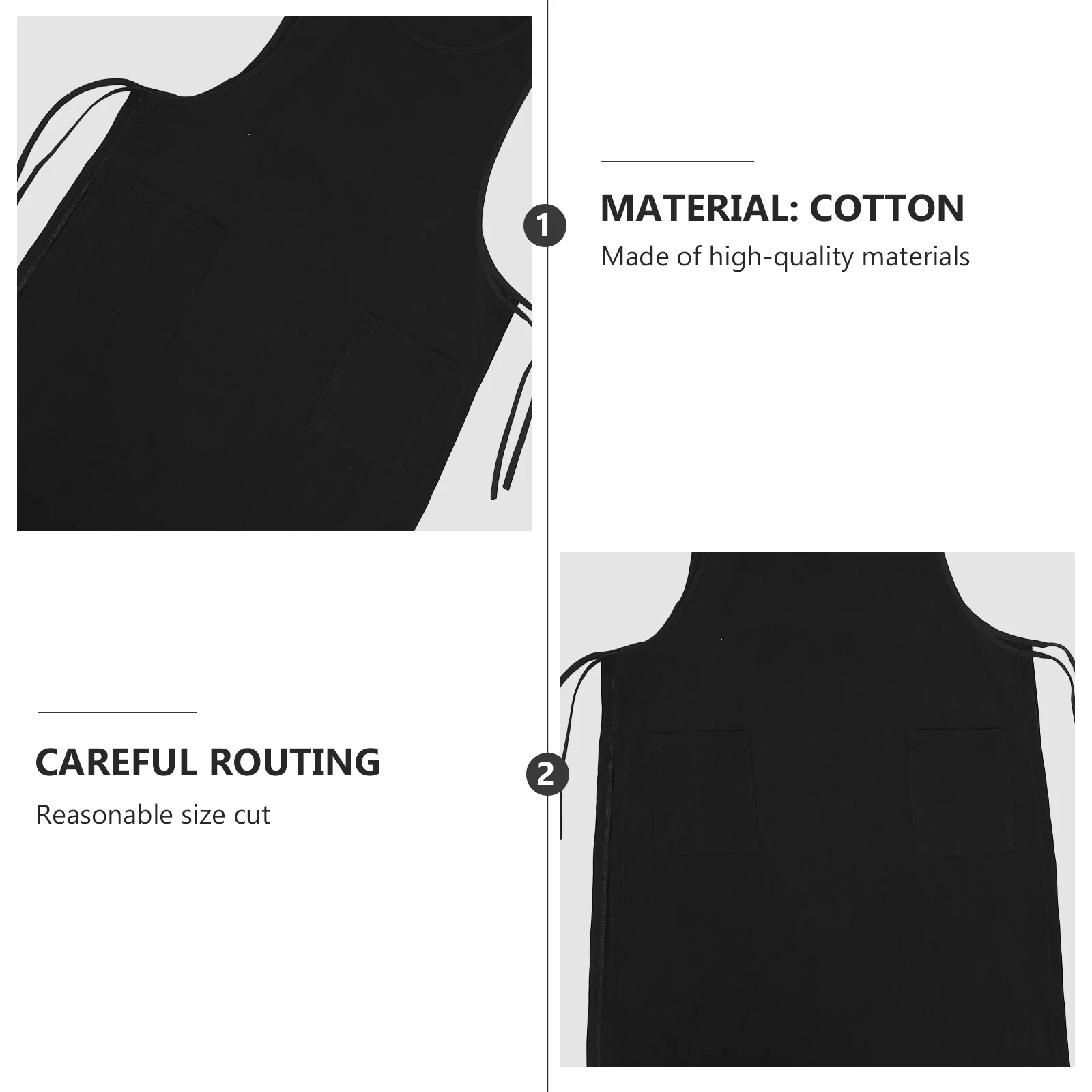 

Cotton Linen Apron Sleeveless Housework Kitchen Cooking Fashion Mid Length Protect Clothes Dirt Free