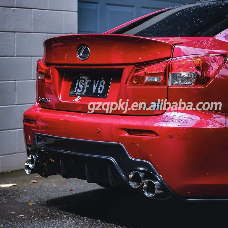 Suitable for Lexus isF upgraded carbon fiber rear diffuser back lip TOMS style spoiler is250300 upgraded ISF body kit