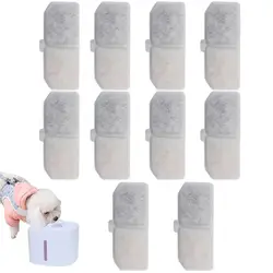 4/10pcs Cat Water Fountain Replacement Activated Carbon Filters Rectangle Pets Dogs Water Drinking Fountain Dispenser