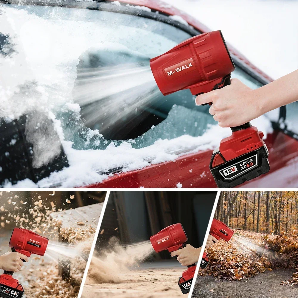 M-WALK Electric Turbojet Fan 30000r/min Super Strong Wind Force Car Dust Removal Tool Car For Milwaukee 18V Battery Pinsblower
