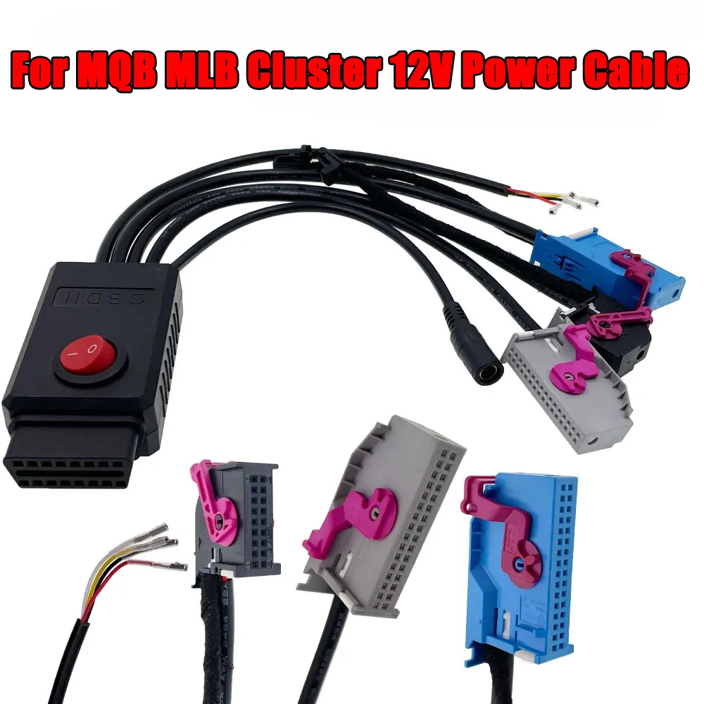 For VVDI2 For VAG MQB MLB Cluster Cable 12V Power Supply 4th ID48 Key Programmer 5th Instrument Cable For NEC35XX MQB48 Chip