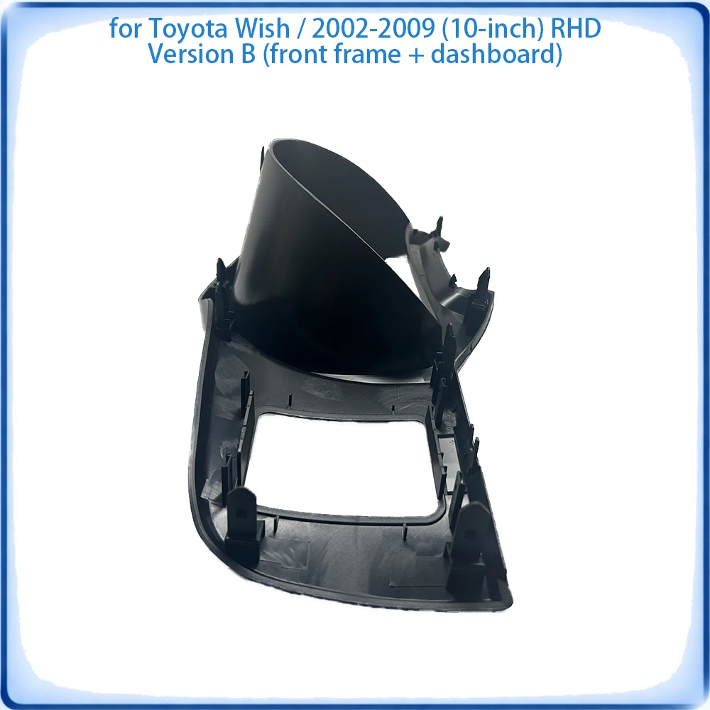 Car Radio Fascia Frame For Toyota Wish 2002-2009 10 inch RHD B Version Front Panel + Dashboard Stereo Panel Wiring Harness