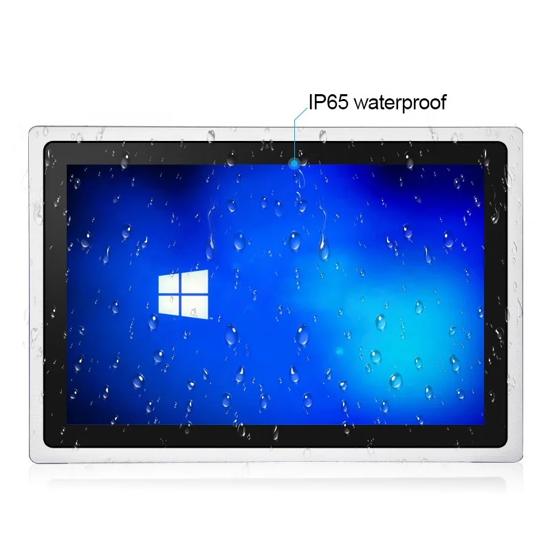 IP66 rated 19 inch capacitive touch all in one embedded industrial panel pc coreJ1900 i3 i5 processor