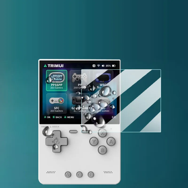 Hard Tempered Glass Protective Film Screen Protector Cover For Miyoo Flip V2 Portable Retro Handheld Game Console Accessories