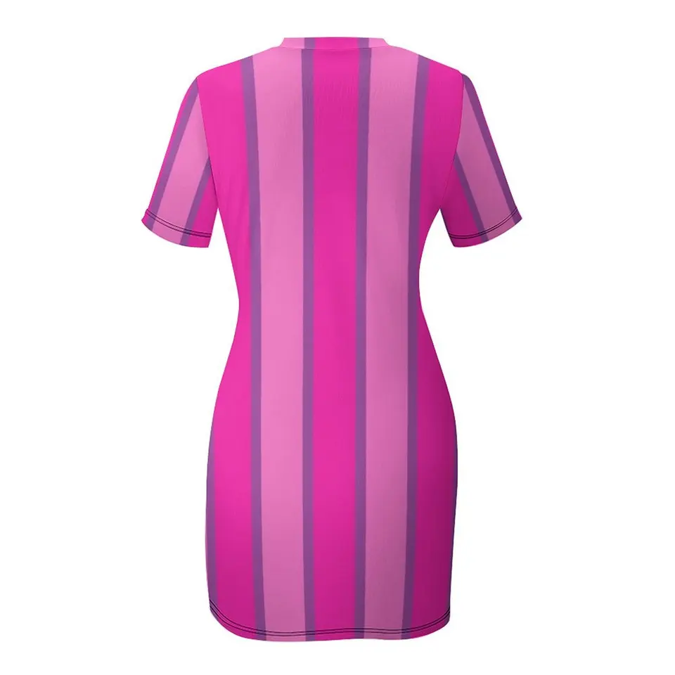 Vestido de manga corta de Stephanie LazyTown Original y de la película, vestido de verano para mujer 2025 5