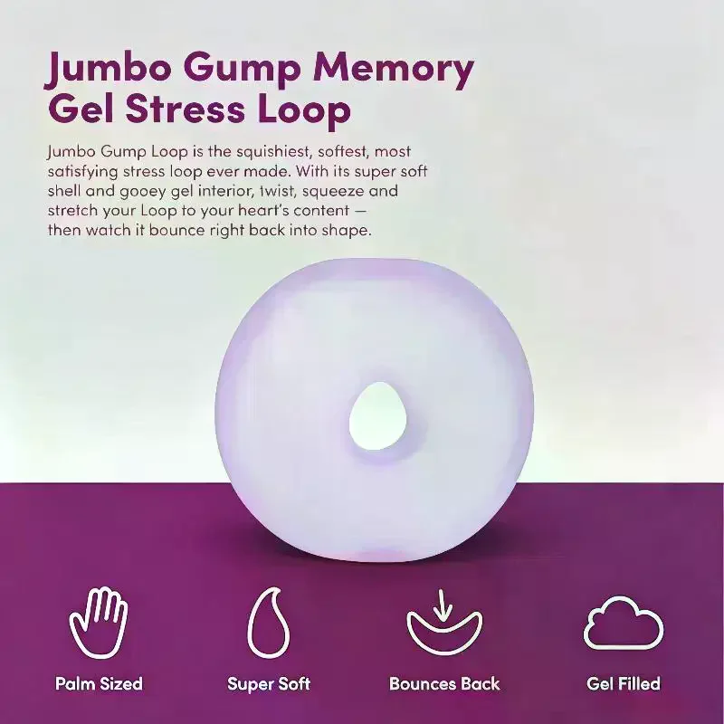 /Cna/Loop Gel-Filled Stress Ball,Ultra- Fidget Toy For Stress Relief&Focus,Anxiety Ball Adults&Teens,Sensory Squeeze Toy Jumbo