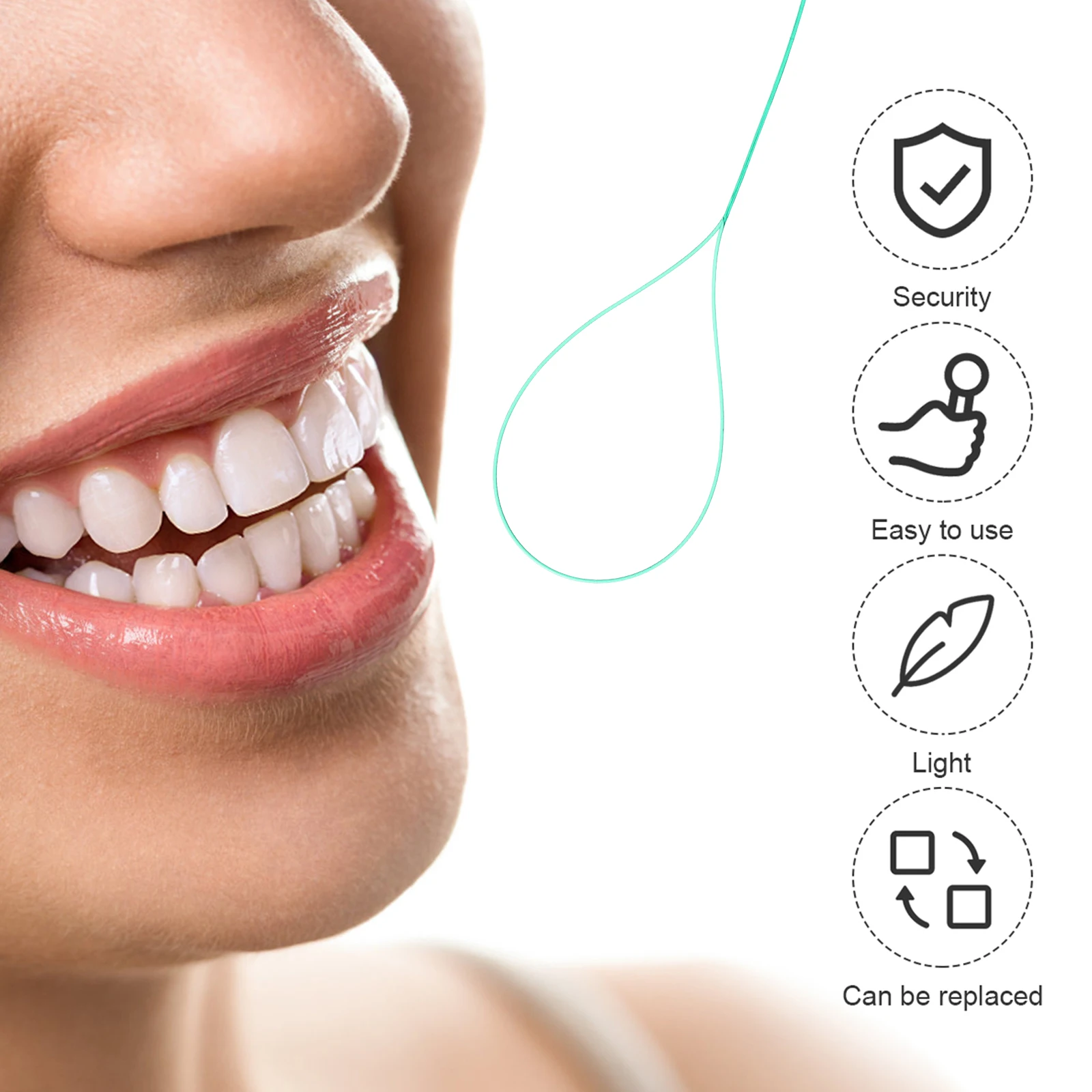 

105pcs Professional Dental Floss For Braces Bridges Teeth Cleaning Tools Flexible Nylon Easy Use Hygienic Case Included
