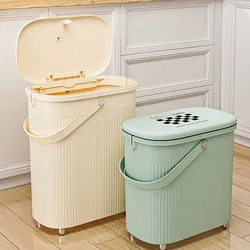 Toilet Trash Can Household WC Push-type Large Capacity Bathroom Waste Bins with Lid Toilet Pail Bucket for Kitchen Bedroom Trash