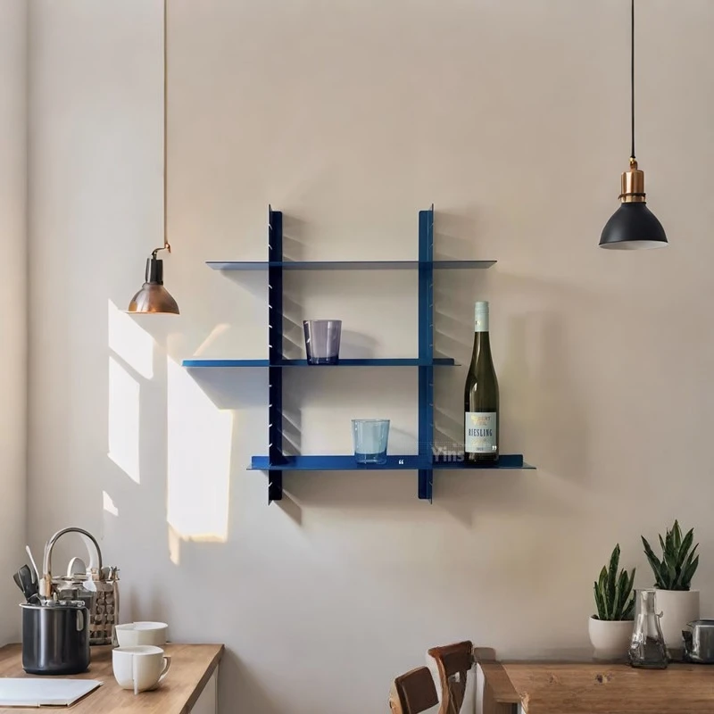 Wall baffle rack Multi-layer storage rack Wall hanging Color bookshelf Display storage rack