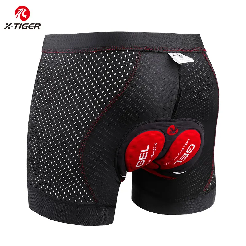 X-tiger Shorts de cyclisme mise à niveau 5D Gel Pad cyclisme sous-vêtements Pro antichoc cyclisme sous-pantalon vélo Shorts vélo sous-vêtements