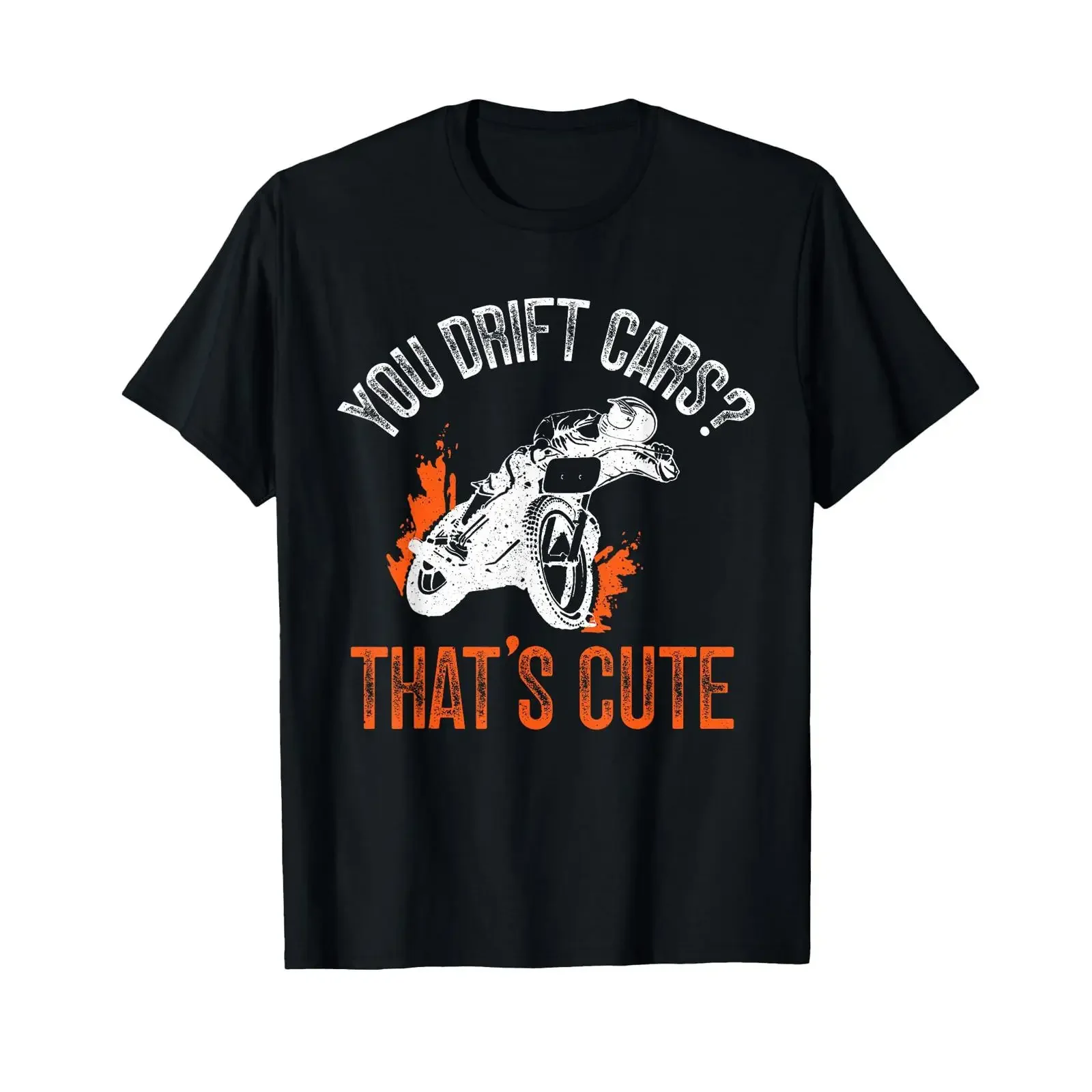 Flat Track Racing Tracker T Shirt vintage Washed Casual Soft designer clothes Comfortable streetwear Stretched Unisex