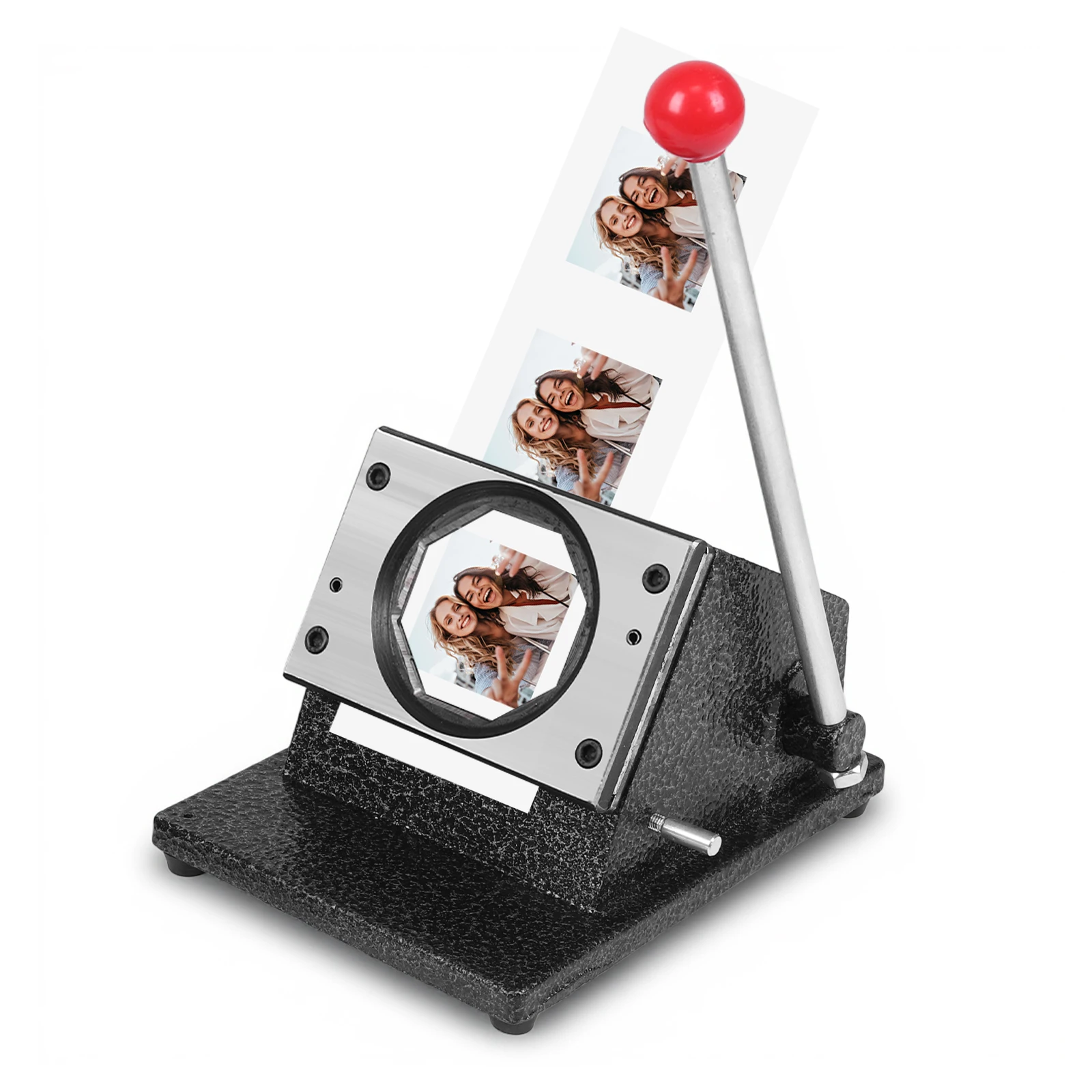 

50mm Square Fridge DIY Photo Magnet Making Machine W/100 Set Making Supplies Button Maker Machine for Crafting Home Use Business