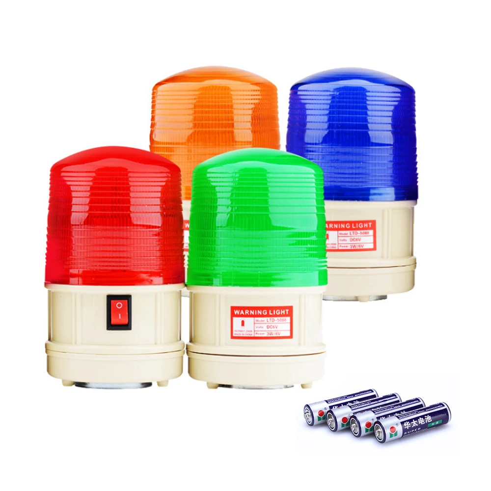 Battery Powered  LED Flashing Light Lamp Alarm Lamp For Outdoor Warning at Night, Road Failure Warning Signal Lights