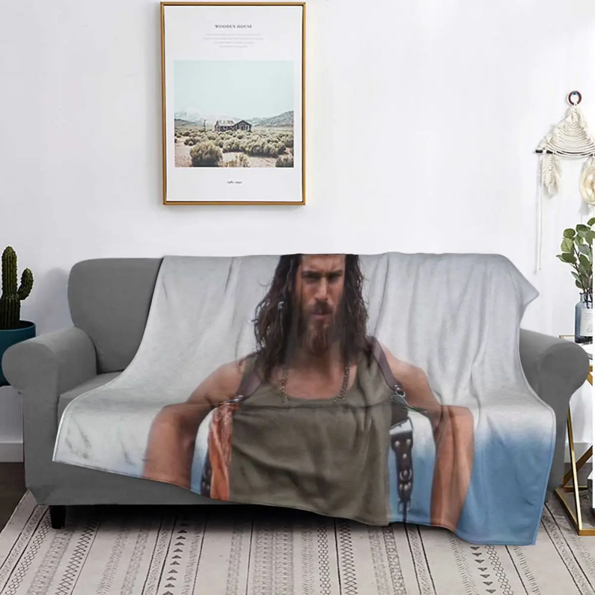 Actor Can Yaman Photo Blankets Soft Warm Flannel Throw Blanket Bedspread for Bed Living room Picnic Travel Home Couch