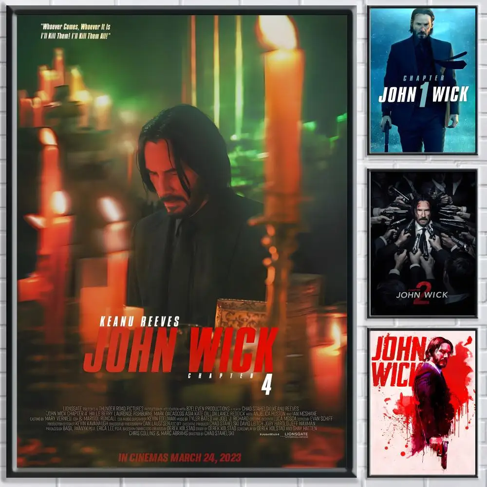 John Wick Zitat, klassisches Filmplakat, Schlafzimmer, Wohnzimmer, Arbeitszimmer und mehr, selbstklebende Dekoration + perfektes Geschenk