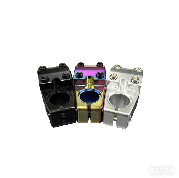 Cano de Bicicleta BMX em Liga de Alumínio VOLE MX10 CNC 22.2mm 28.6mm 50mm Acessórios para Bicicleta Peças para Bicicleta de Montanha Preto Prata Oilsilk