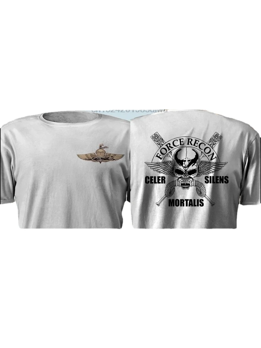 Marine Corps Force Reconnaissance Force Recon Naval Seals T-Shirt. Premium Cotton Short Sleeve O-Neck Mens T Shirt New S-3XL