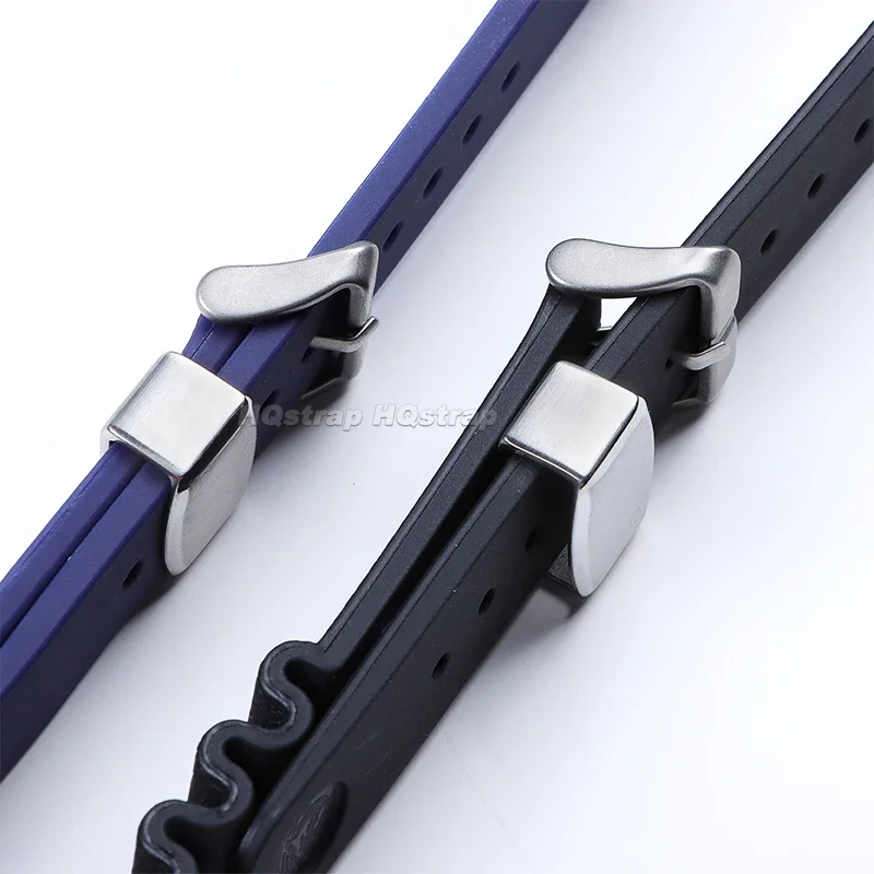 Fibbia ad anello in acciaio inossidabile da 18mm 20mm per accessori per orologi con fibbia ad ardiglione in Silicone con fibbia ad anello in metallo Seiko