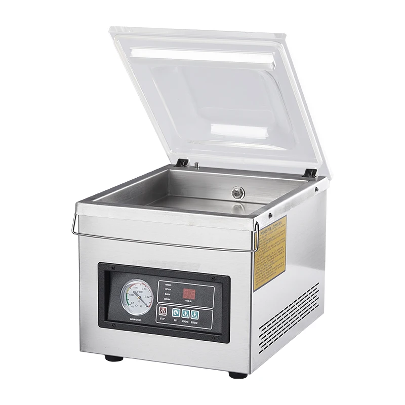 260 A3 Stainless Steel Desktop Vacuum Sealer With 260mm Seal Bar Suitable For Restaurant And Home Use Packing Machine