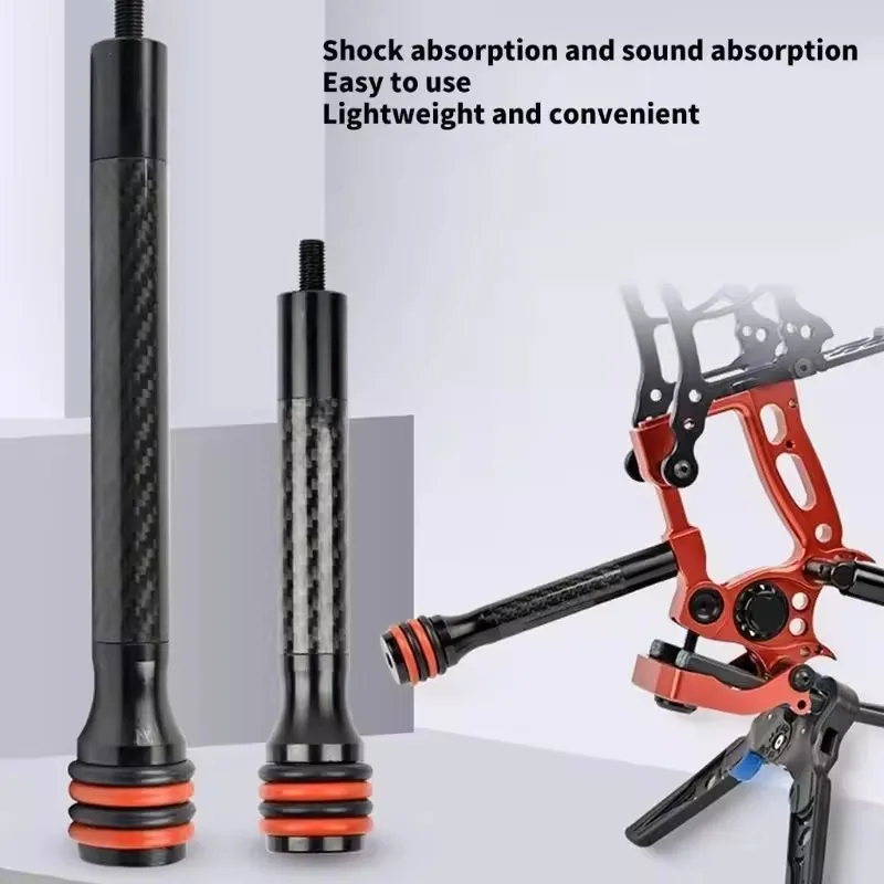 

6inch 8inch Carbon Fiber Stabilizer Rod Balance Bar Archery Shock Absorption Absorber Damper Compound Bow Shooting Accessories