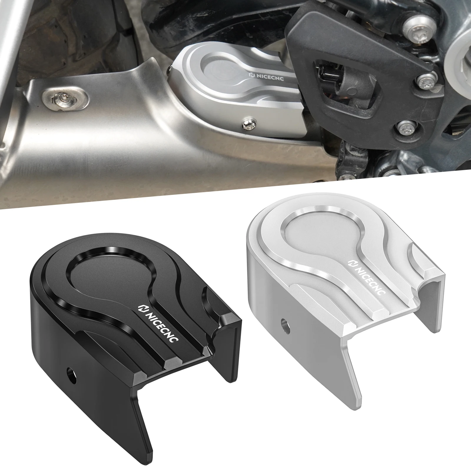 

Motorcycle Aluminum Exhaust Flap Guard Cover for BMW R1250GS 2019 2020 2021 2022 2023 R1250 GS R 1250 GS Exhaust Flap Protector
