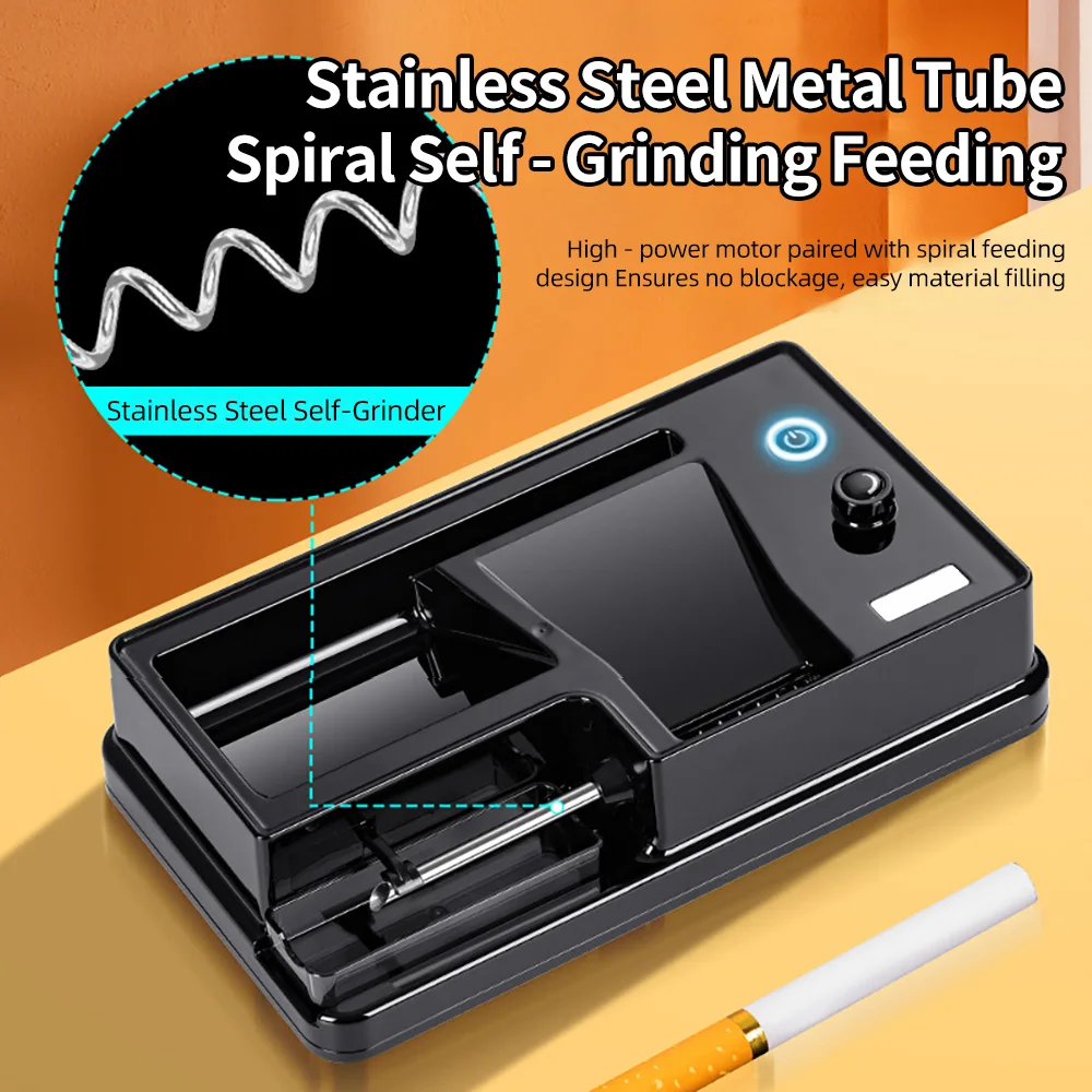 

6.5/8mm Electric Cigarette Rolling Machine Infrared Sensing Injector Tobacco Filling Auto Cigarette Maker Smoking Tools