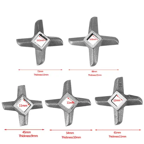 Köttkvarnskniv Köttkvarnsplatta Skivkniv med hål Ersättningstillbehör Med 11/12/14,5 mm innerhål Kökstillbehör 10 best sales kniv 111 - №3