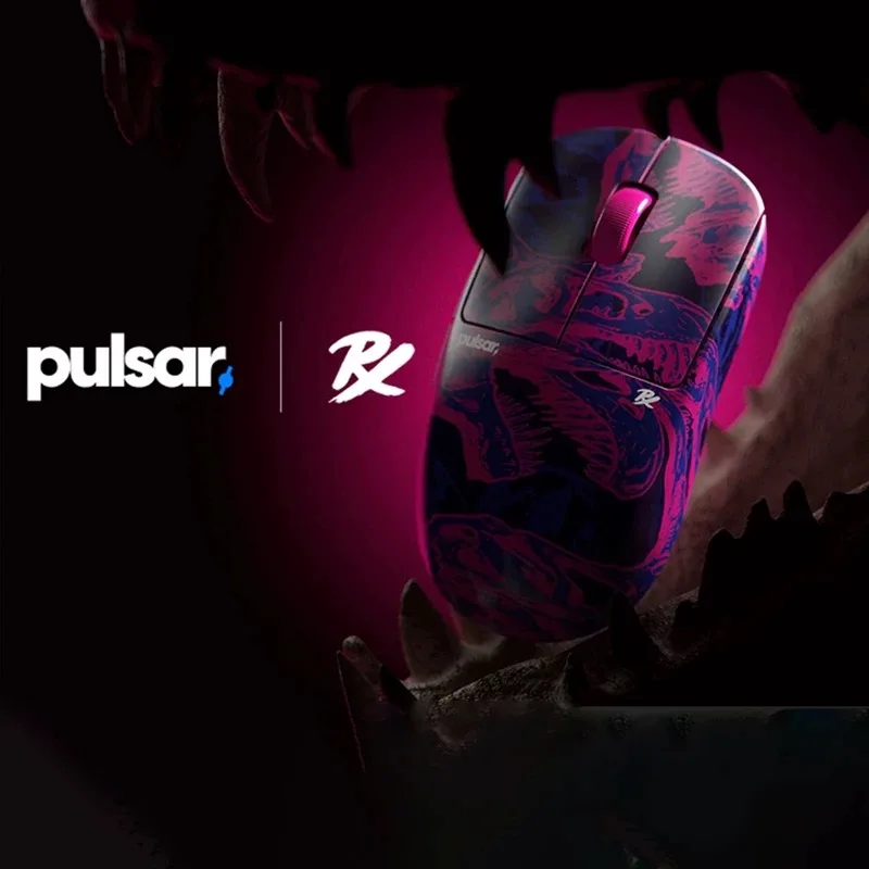 

Игровая мышь PULSAR-X2 CrazyLight PRX Edition/T1, сверхлегкая беспроводная мышь 36 г, 32000 точек на дюйм, 750 дюймов, 8000 Гц