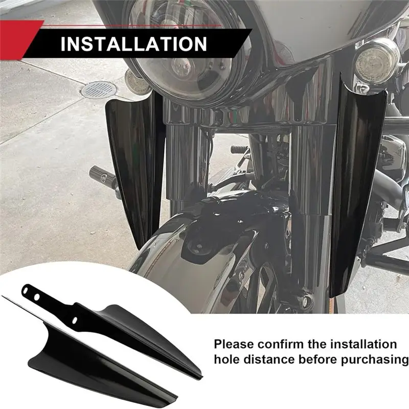 Firmly Wind Deflectors Fork Mount For Touring Road King Street Glide Electra Glide CVO FLHT FLHR Motorcycle Accessories B