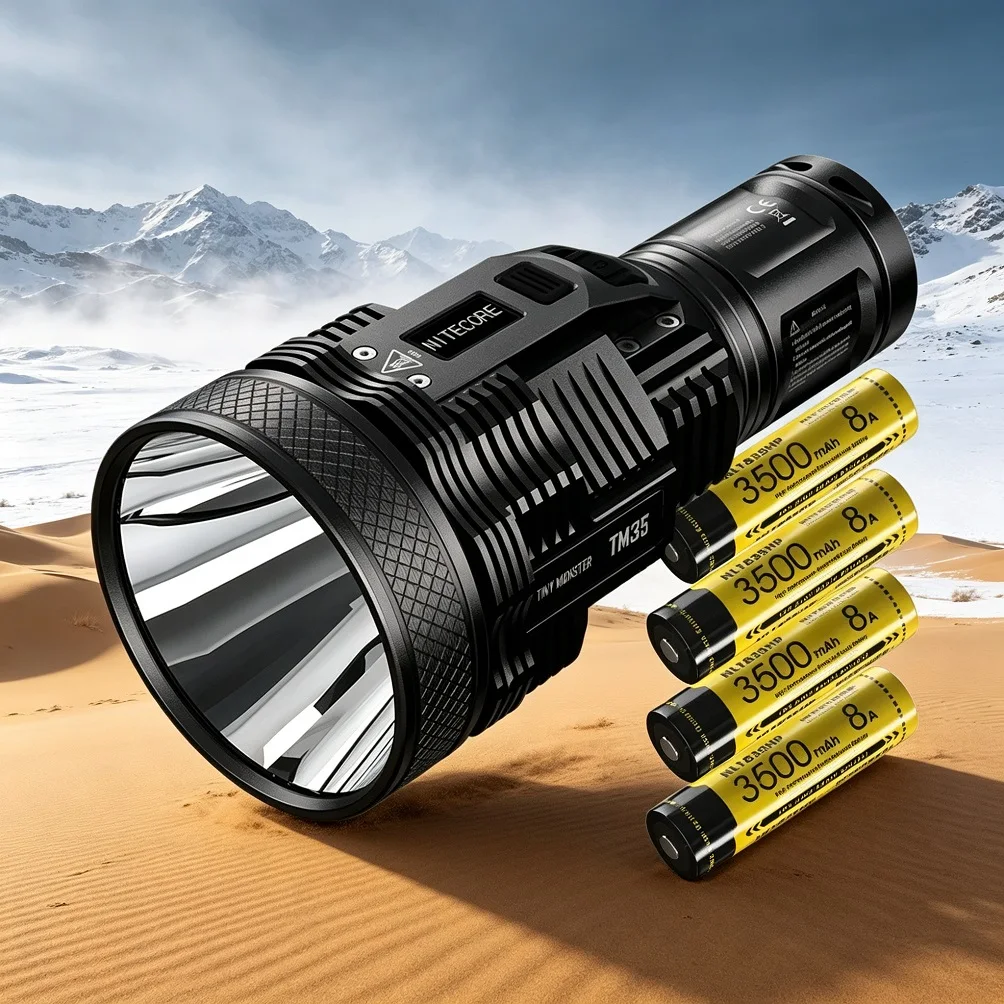 Long Throw LED Flashlight LUMINUS SBT-90 5200LM OLED Torch Powered By 18650 Battery High Power Searchlight For Hunting Rescue