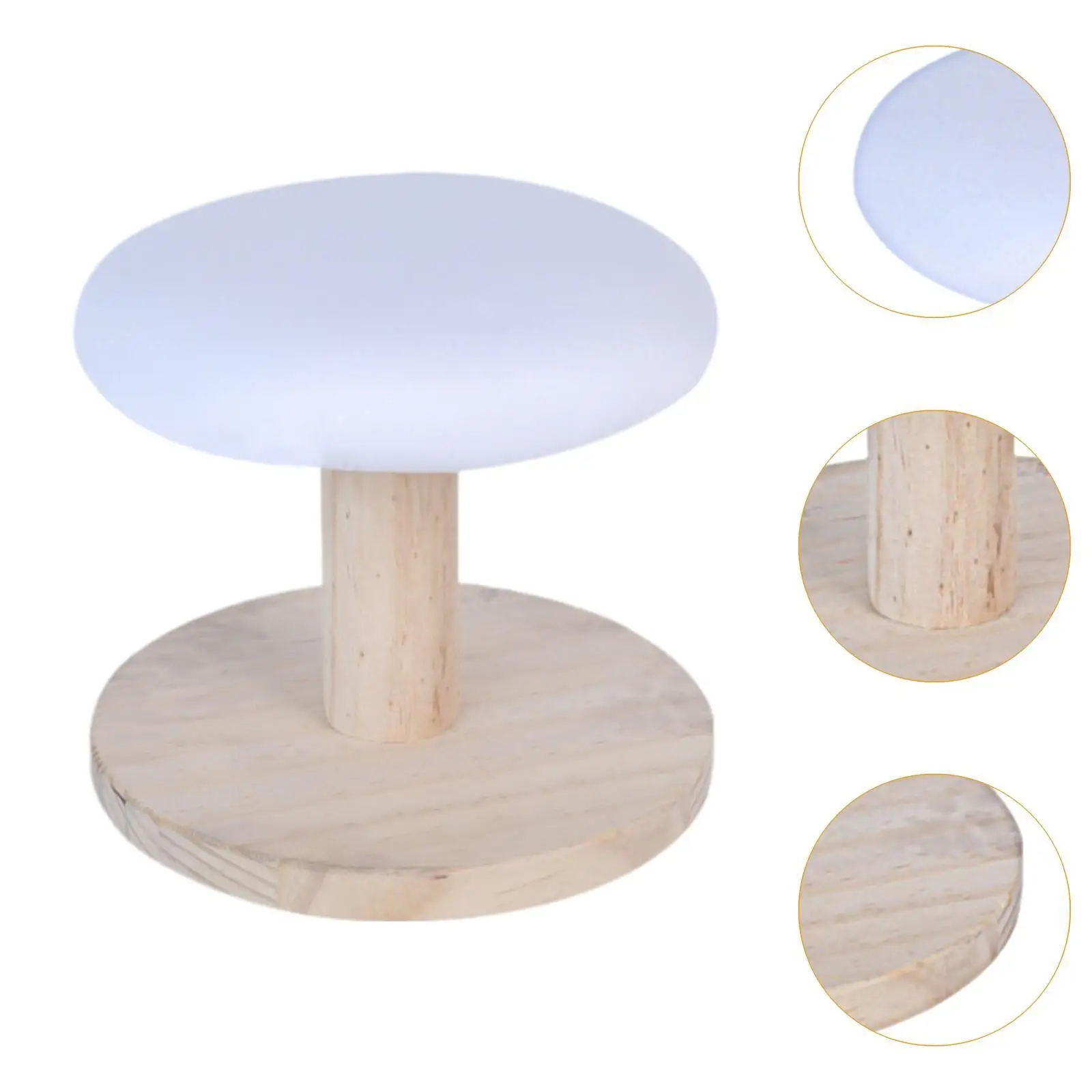 รอบสตูลรีดผ้าReding Padไม้หนาMiniเสริมเครื่องมือโต๊ะรีดผ้าแบบพกพาโต๊ะรีดผ้าสําหรับหัตถกรรมปลอกคอHome