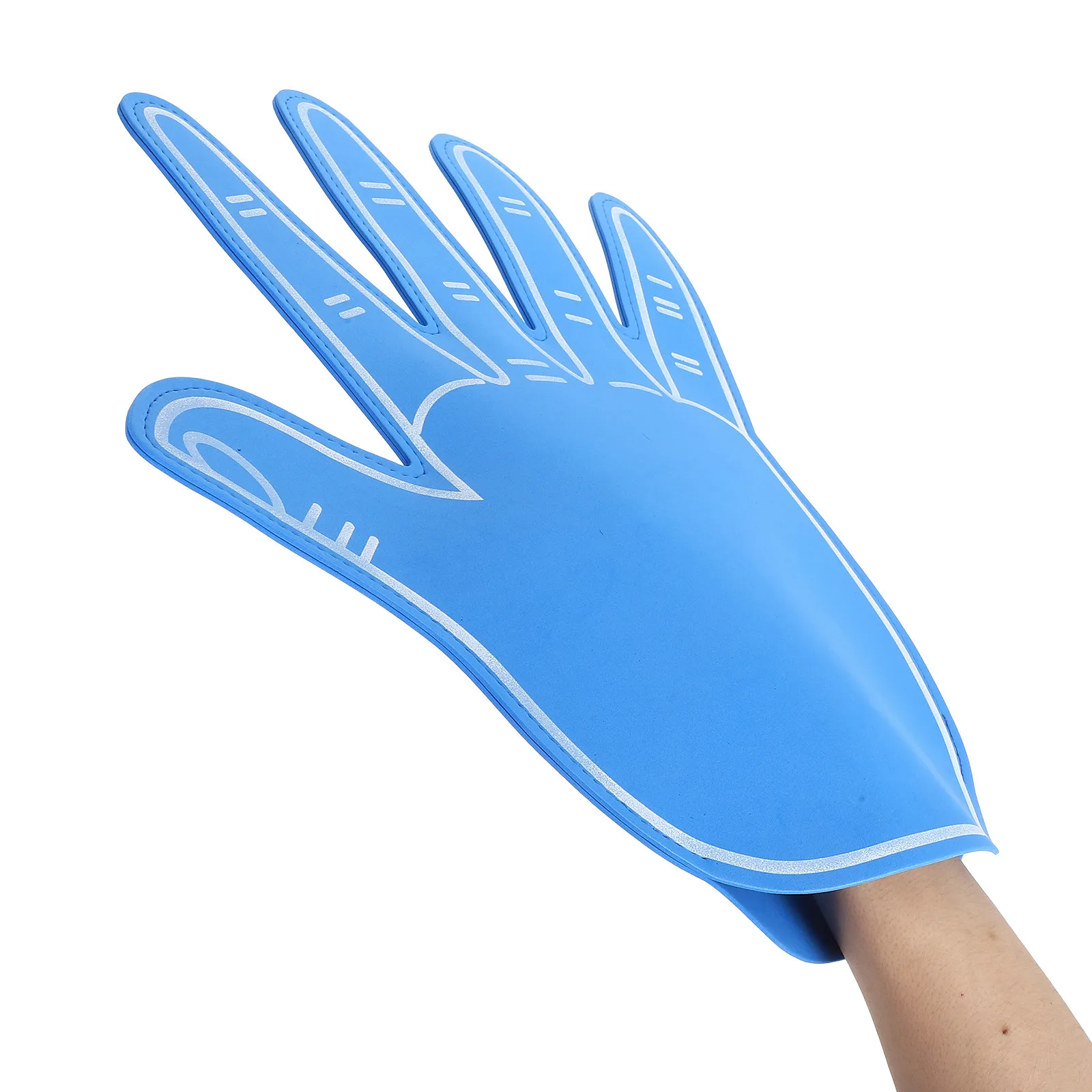 

2Pcs Vibrant Eva Foam Cheerleading Hands Lightweight Comfortable Cheering Finger Gloves for Stadiums Concerts Football Games