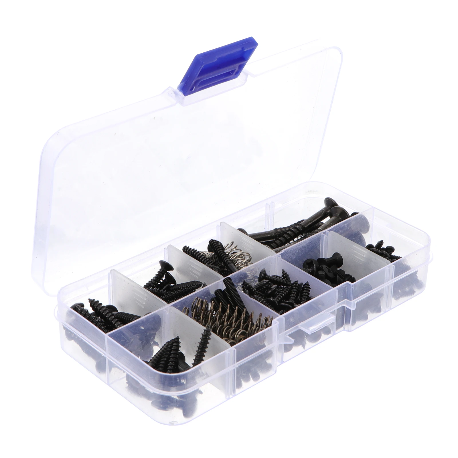 

240 Pcs Guitar Hardware Accessories Self Black Screws Mounting Kit Parts Pickup Truck Neck Trucks