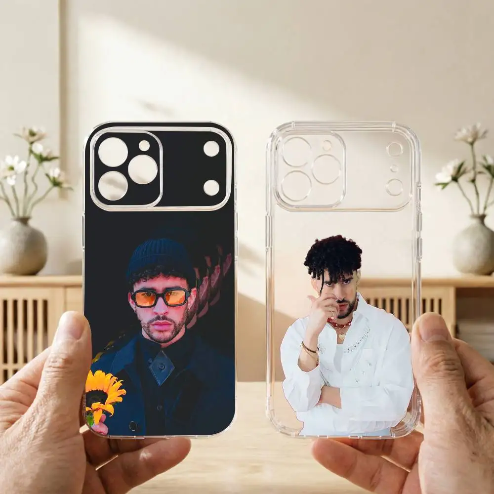 R-Rapper B-Bad B-Bunny Phone Case Transparent Silicone Soft For iPhone 17 16 15 14 13 12 11 Mini Pro Max Plus Gift