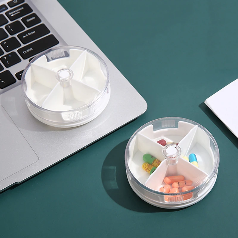 4 Grids Pill Case Storage Box Medicine Tablets Organizer Pills Container Vitamins Candy Dispenser Portable Case