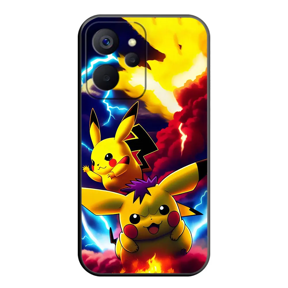 P-Pikachu ليتل ديناصور السلاحف جراب هاتف ل Realme 5 6 7 C11 C20 C30 C33 C35 C53 C55 C63 C65 C71 C75 GT NEO 2 NARZO 50 #5
