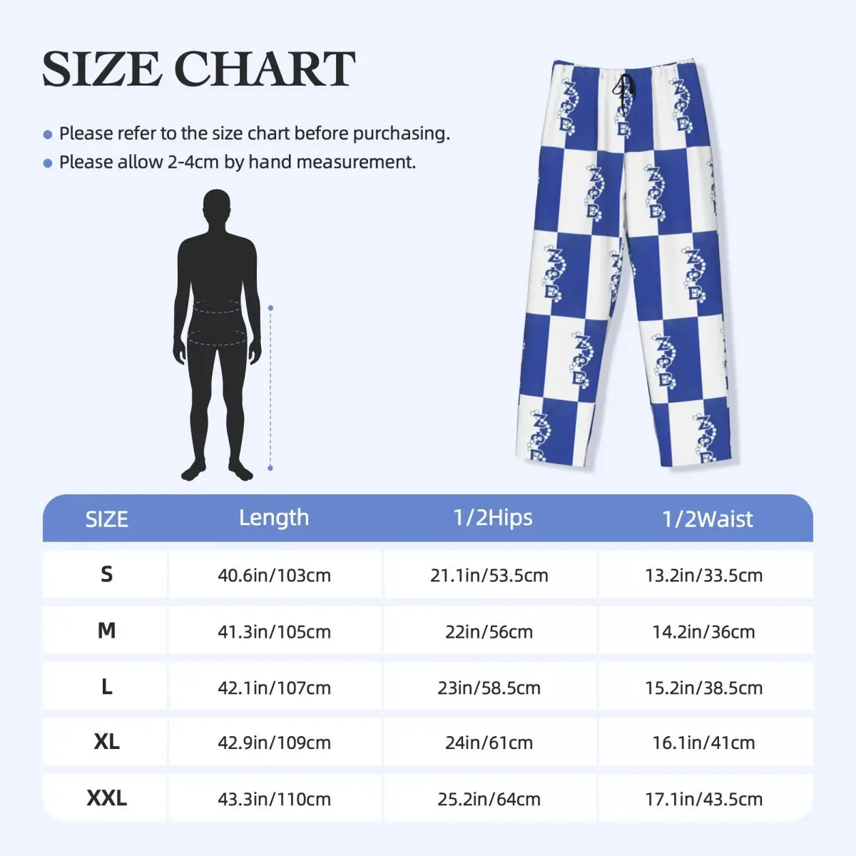 ZOB Sororority 라운지 수면 잠옷 하의, 주머니가 있는 맞춤형 Zeta Phi 베타 로고 파자마 바지