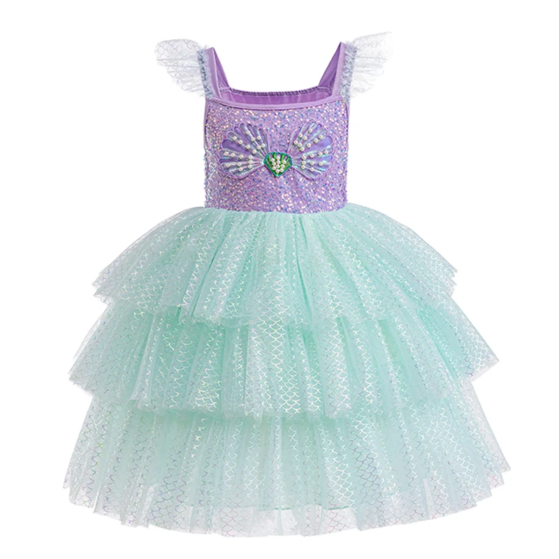 

Adorable Girl's Tutu Dress, Puffy Sleeve Style, Flower Sequin, Bow Bodice, Star - sprinkled Tulle, Perfect for Ballet Sessions
