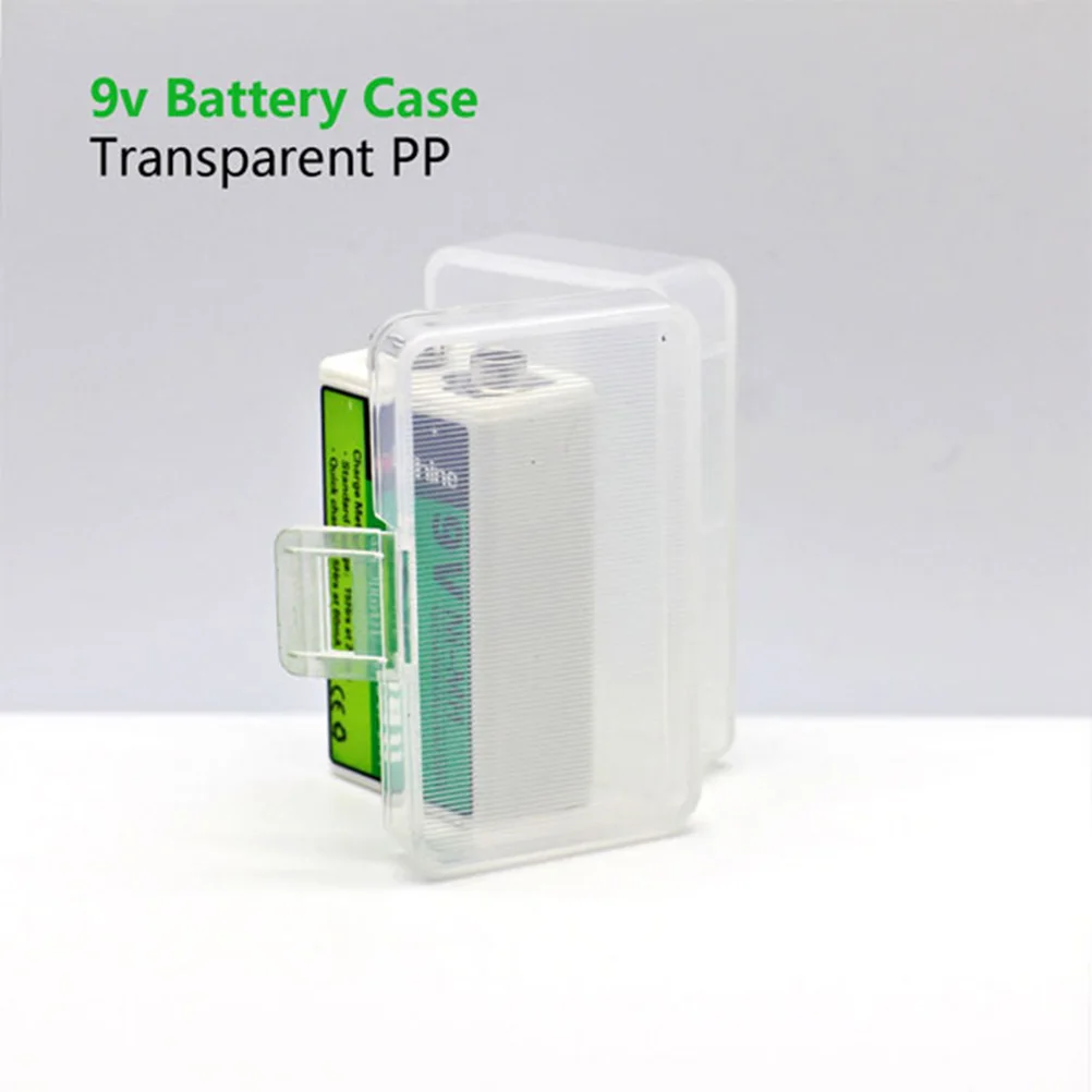

Mini Storage Box Storage Box 7.3x2.22x2.22cm PP Plastic Compact Transparent Organizer Travel Case for AA AAA