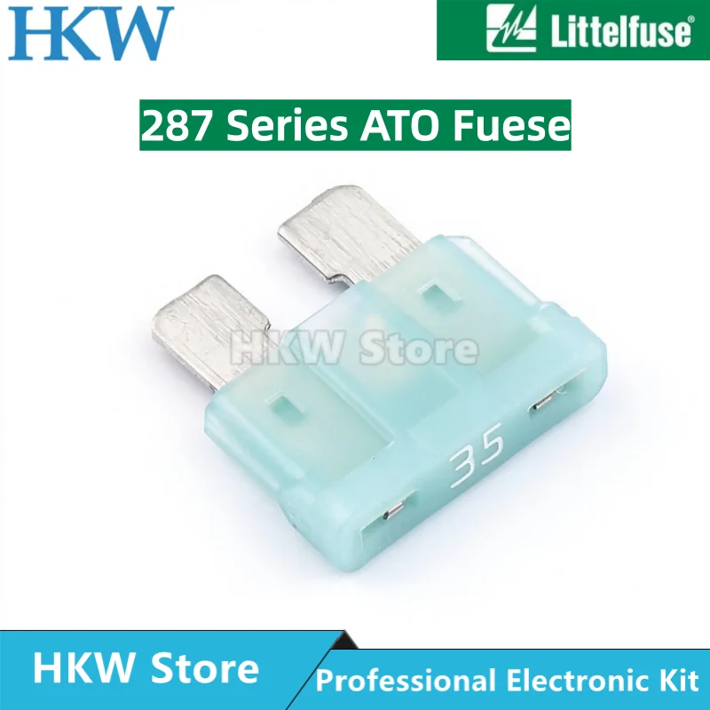 10-100PCS Littelfuse 0287035.PXCN 35A 287 Series Medium Blade Fuse 32Vdc 32V ATC Fuse ATOF New and Original